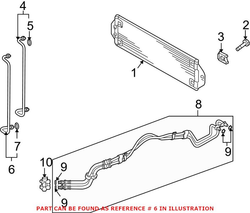 VW Engine Oil Cooler 7L0317821D