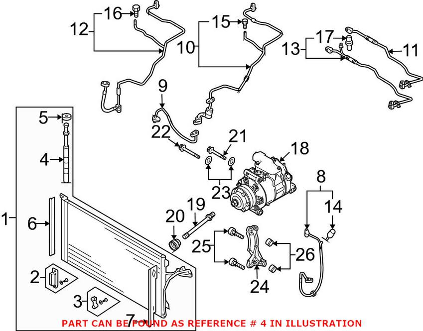 Audi VW A/C Receiver Drier 7L0898191A