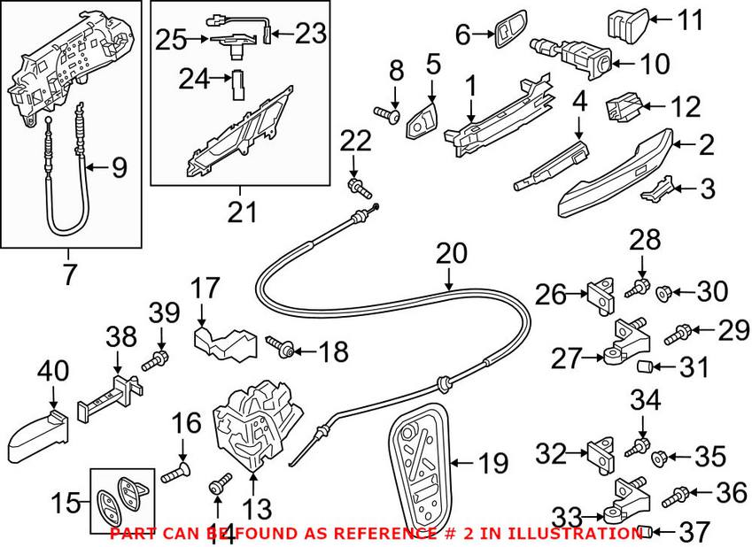 Audi Exterior Door Handle Cover - Passenger Side 80A837240GRU