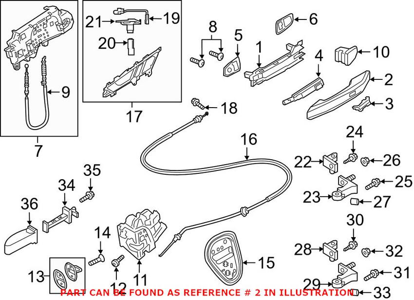 Audi Exterior Door Handle Cover - Driver Side 80B837239GRU