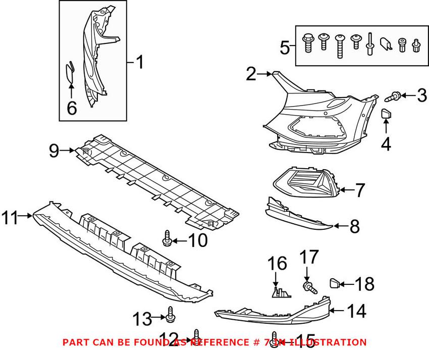 Audi Grille - Front Driver Side Upper