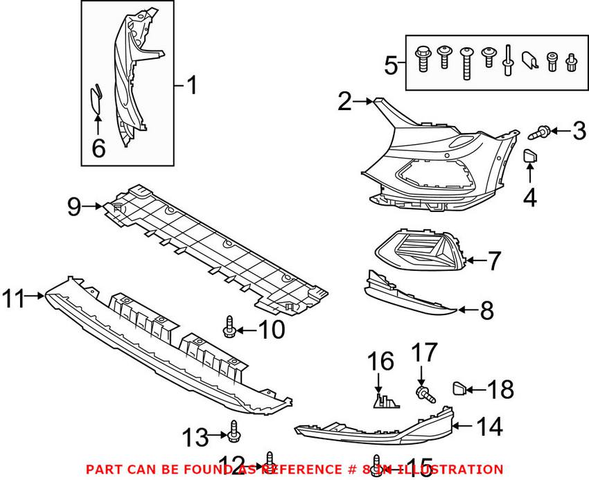 Audi Grille - Front Driver Side Lower