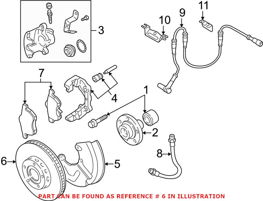 Audi Disc Brake Rotor - Front (312mm)