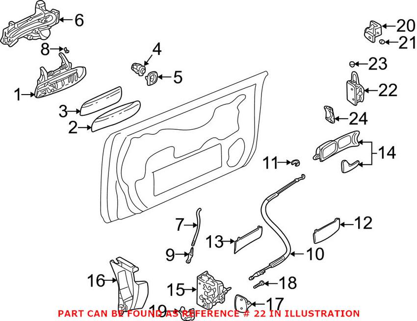 Audi Door Hinge - Front Driver Side Lower 8E0831411E