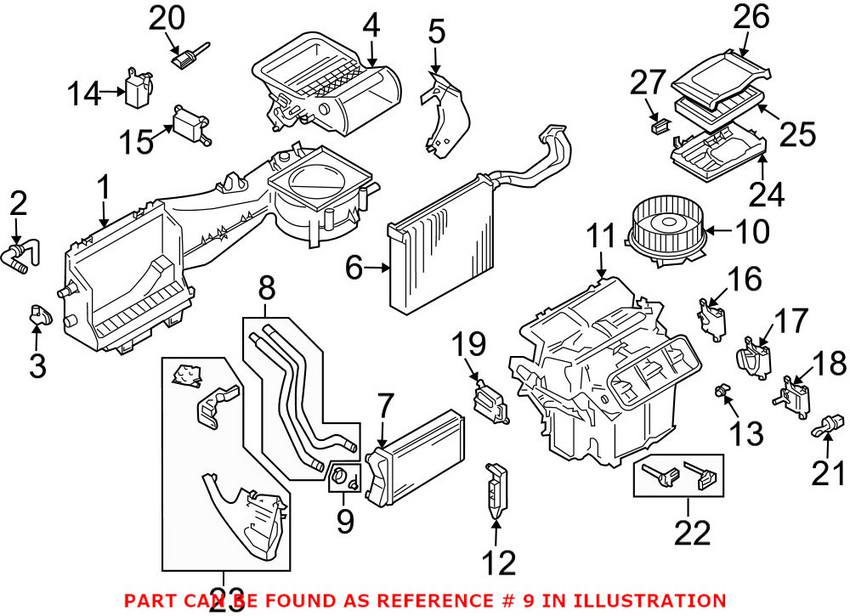 Audi VW Heater Core O-Ring Kit 8E0898380