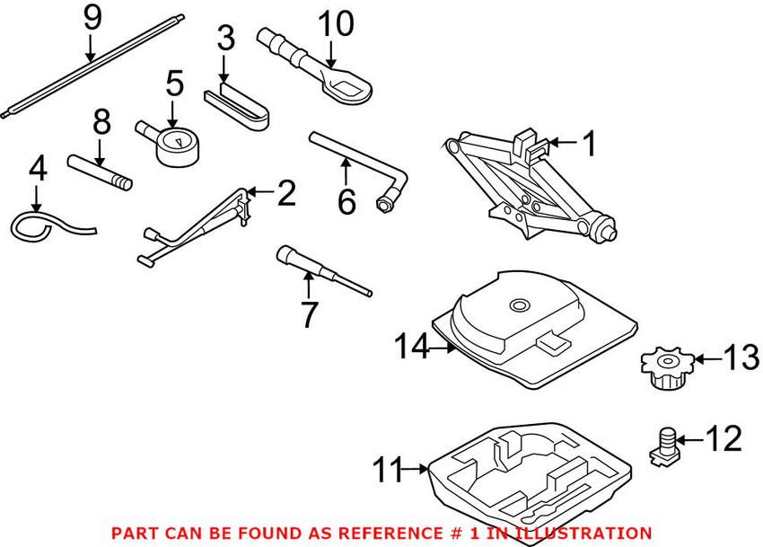 Audi Jack 8K0011031M