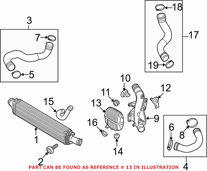 Audi Intercooler Silencer 8K0129955A