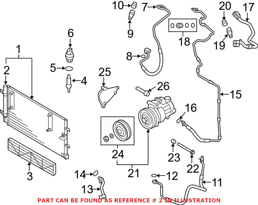 Audi A/C Receiver Drier 8K0298403A