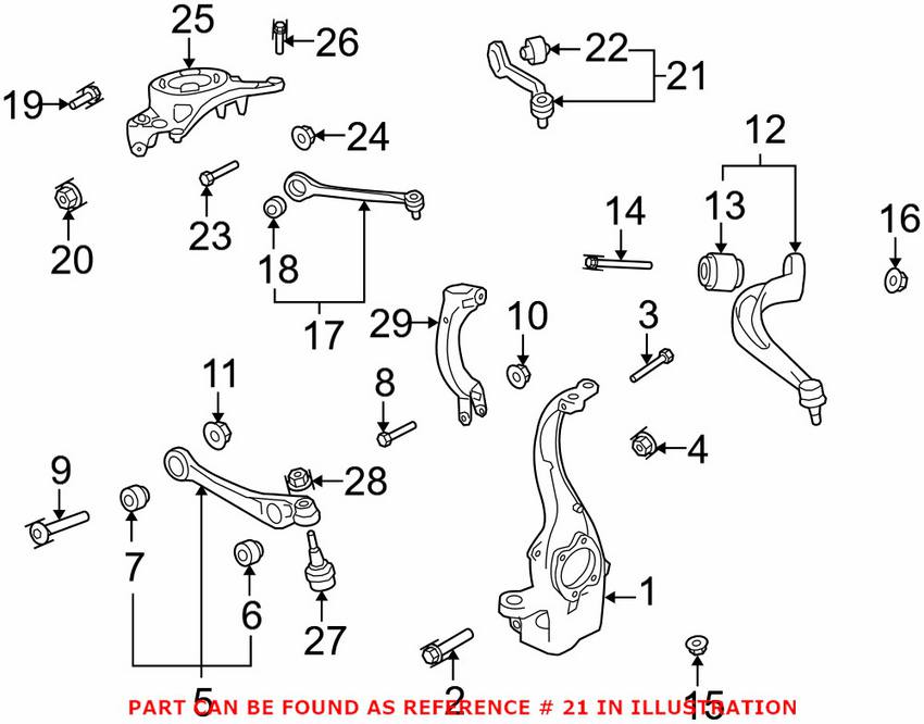 Audi Control Arm - Front Driver Side Upper Forward 8K0407509P