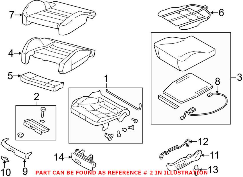 Audi Seat Adjuster Bracket 8K0881057