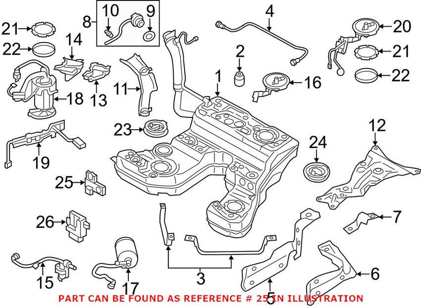 Audi VW Evaporative Emissions System Leak Detection Pump 8K0906651C