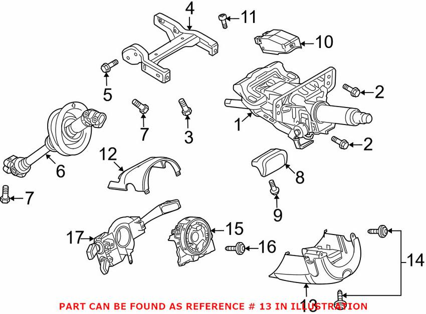 Audi Steering Column Cover - Lower 8K0953512E6PS