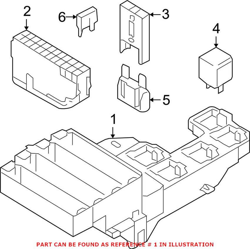 Audi Fuse and Relay Center 8K0971845A