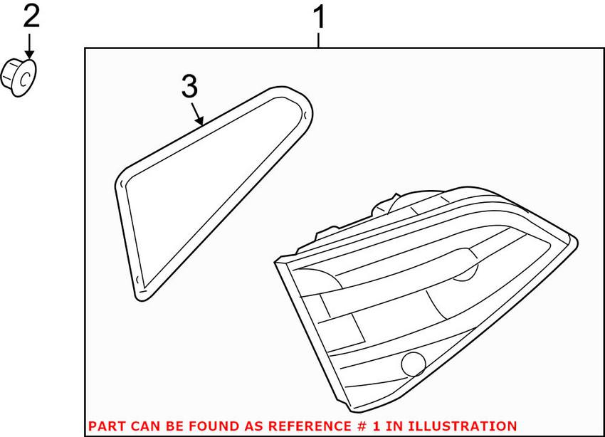 Audi Tail Light Assembly - Driver Side Inner (LED) 8K5945093AD