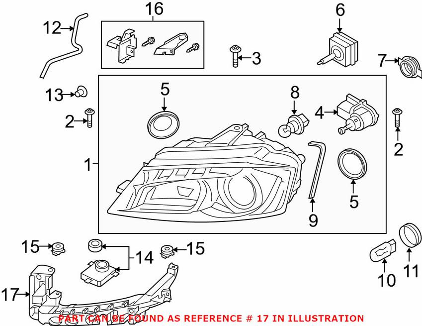 Headlight Support Bracket - Driver Side