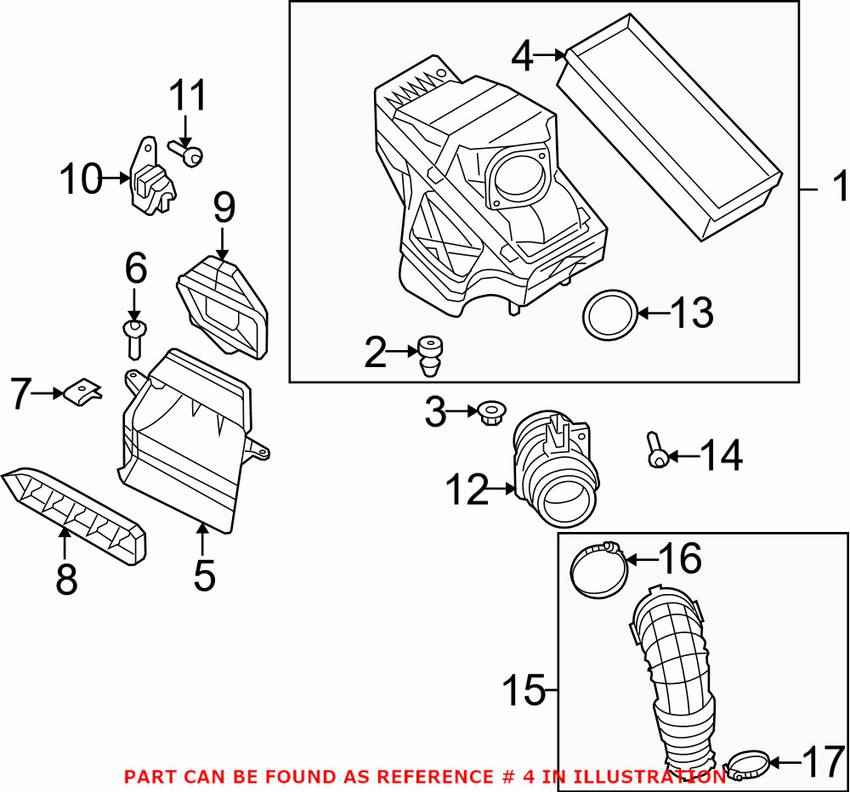 Audi Engine Air Filter 8R0133843D