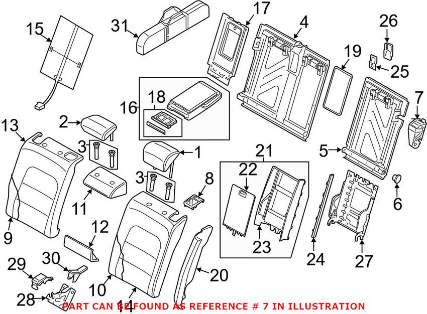 Audi Folding Seat Latch - Rear Driver Side 8T0885681A