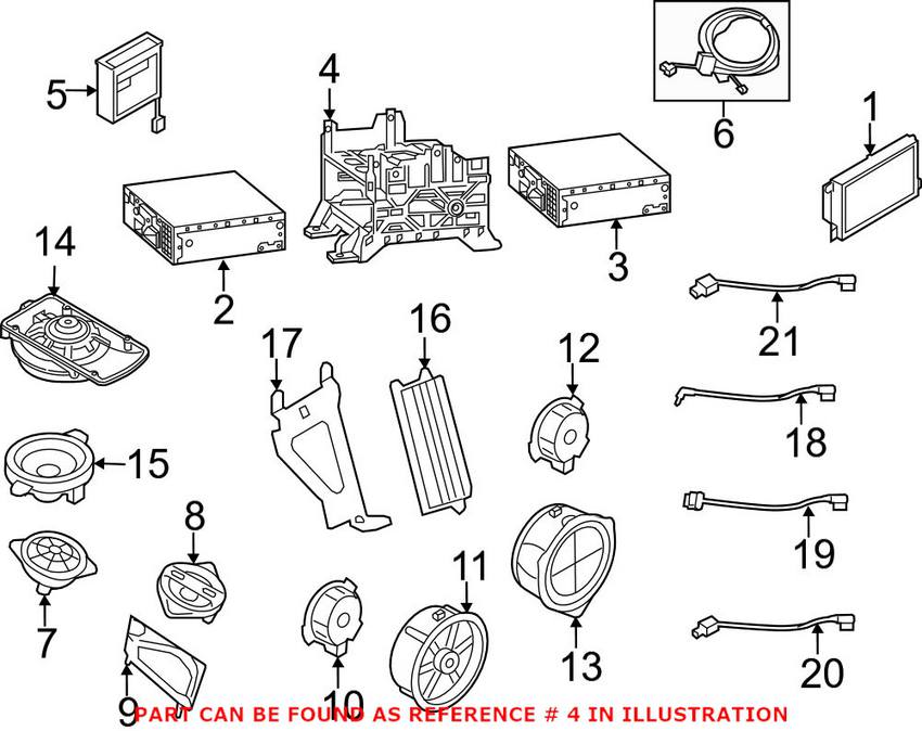 Audi Radio Bracket 8T0907368B