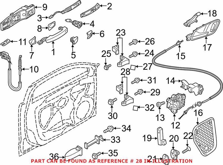 Audi Door Hinge 8V0831401