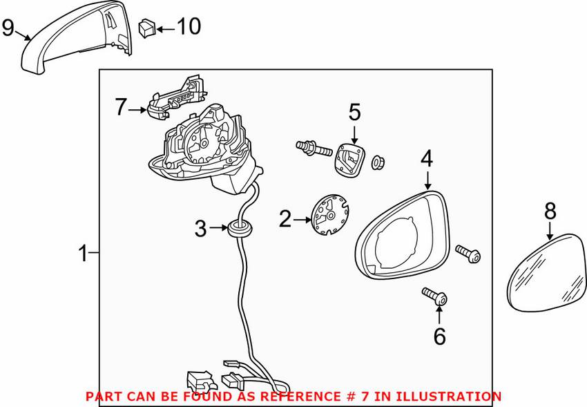 Audi Turn Signal Light Assembly - Driver Side 8V0949101A