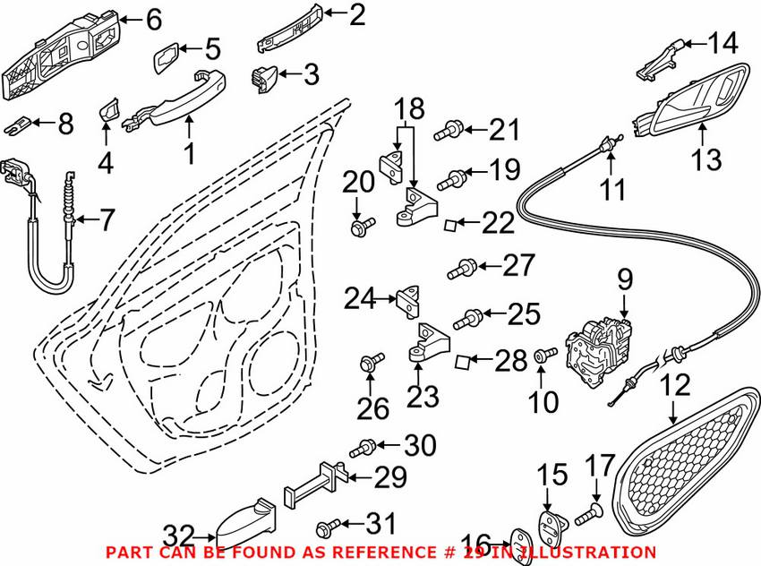 Audi Door Check - Rear 8V5839249