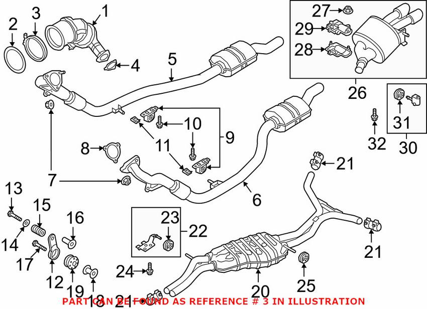 Audi Exhaust Clamp 8W0253725A