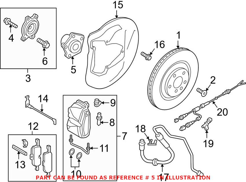 Audi Wheel Hub 8W0407613