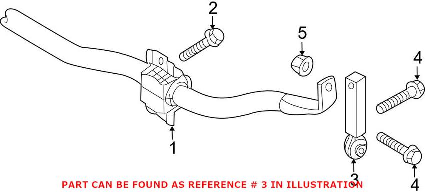 Audi Suspension Stabilizer Bar Link Kit - Rear 8W0505465B