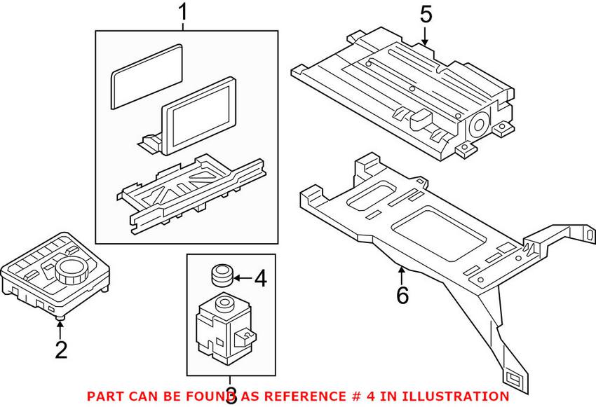 Audi Radio Knob 8W0919070