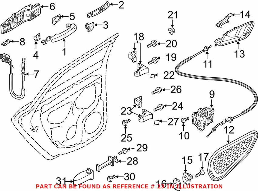 VW Door Hinge 8X4833405A