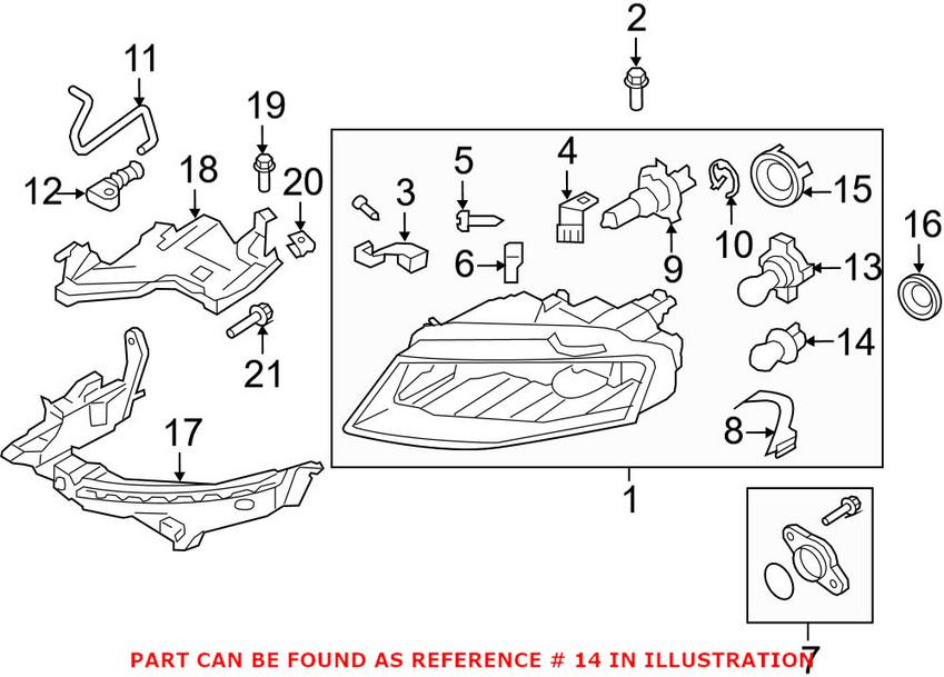 Audi Light Bulb (13W) N10737301