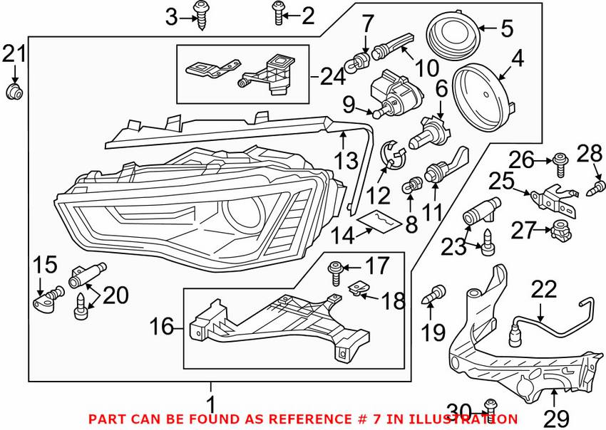 Audi VW Light Bulb (Amber) (24W) N10776302