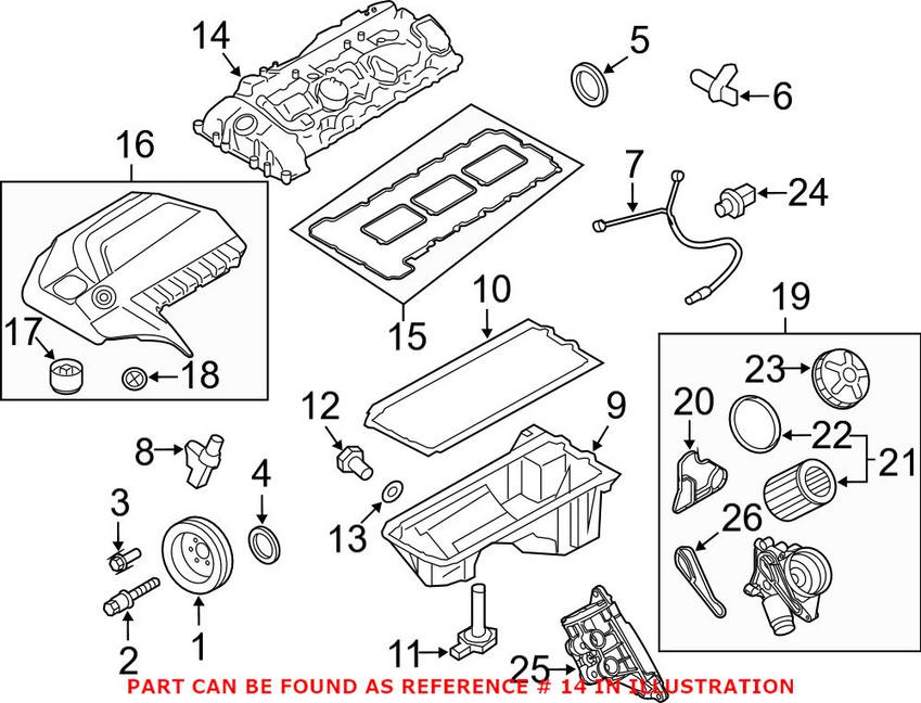 BMW Cylinder Head Cover 11127570292