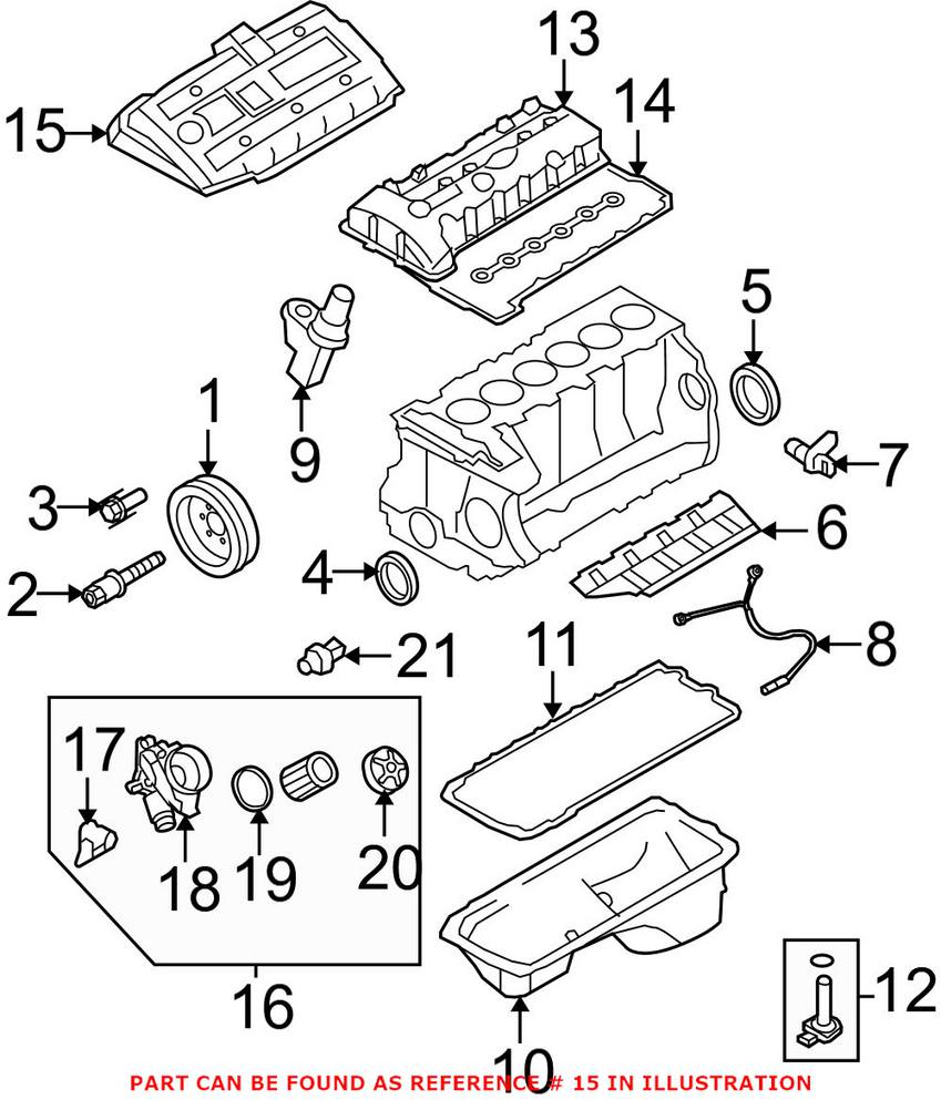 BMW Engine Cover 11127575036 - Genuine BMW