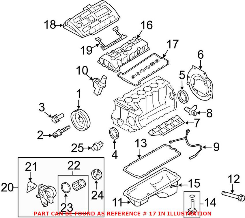 BMW Valve Cover Gasket 11127581215