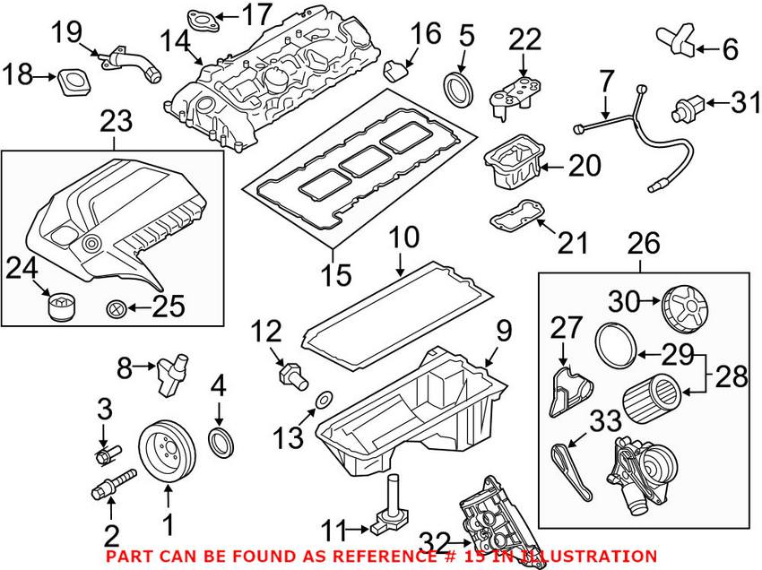 BMW Engine Valve Cover Gasket