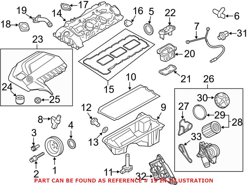 BMW Engine Crankcase Breather Hose 11127590163