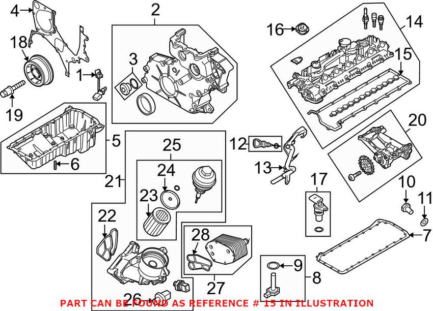 BMW Valve Cover Gasket 11127796378