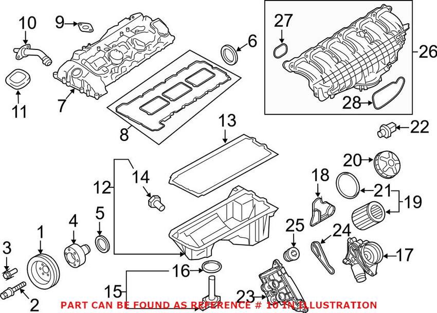 BMW PCV Valve Hose 11127850244