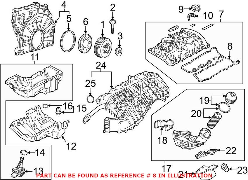 BMW Valve Cover Gasket 11128618519