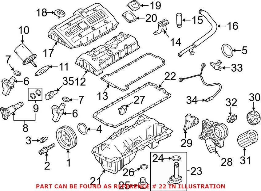 BMW Engine Oil Pan Gasket