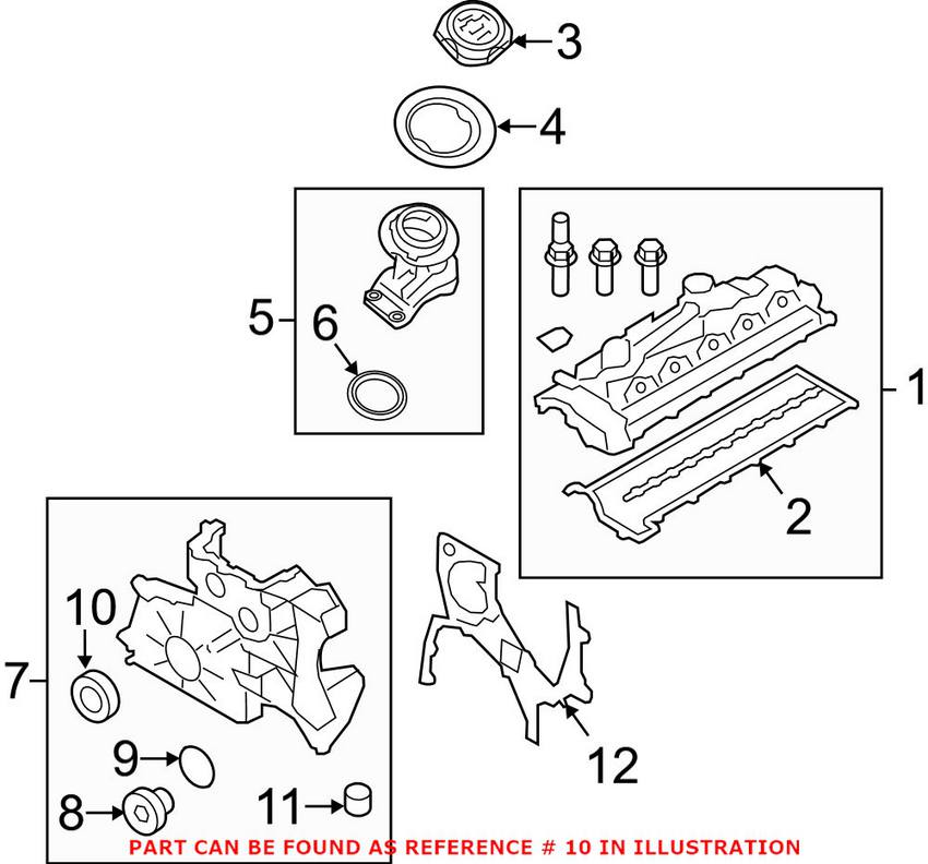 BMW Crankshaft Seal - Front 11142249534