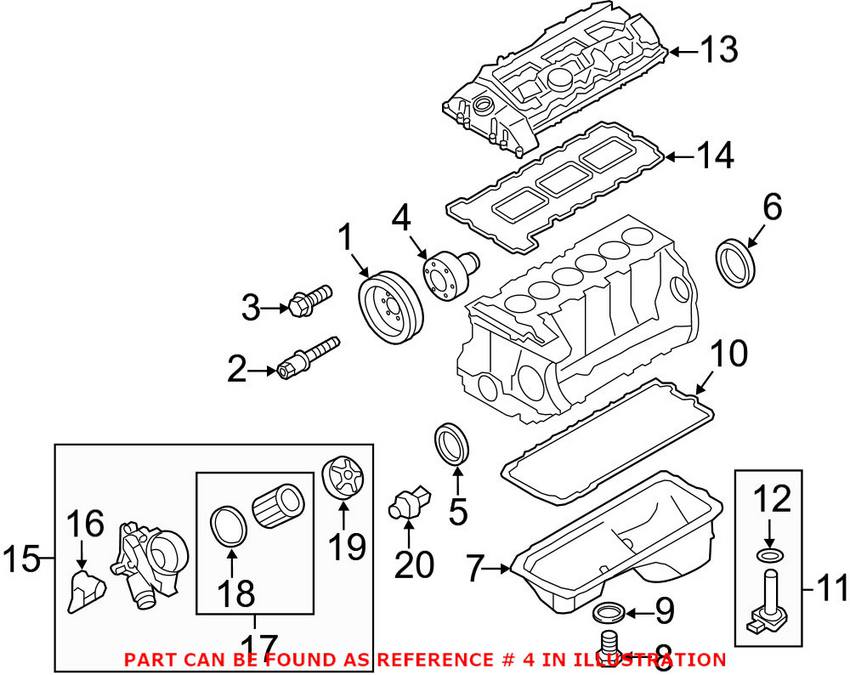 BMW Crankshaft Hub 11237574827