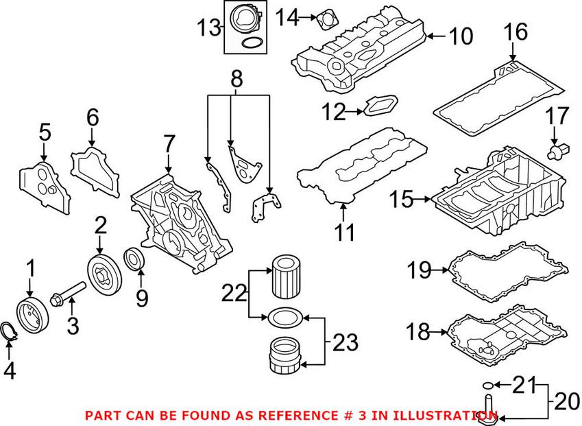 Crankshaft Pulley Bolt (M18x1.5x122)