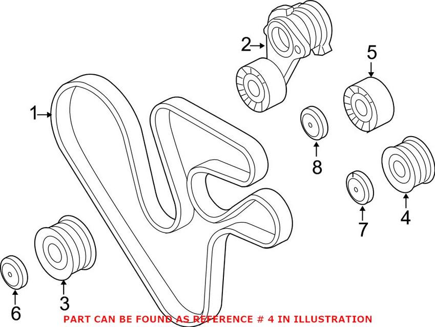 Serpentine Belt Idler Pulley