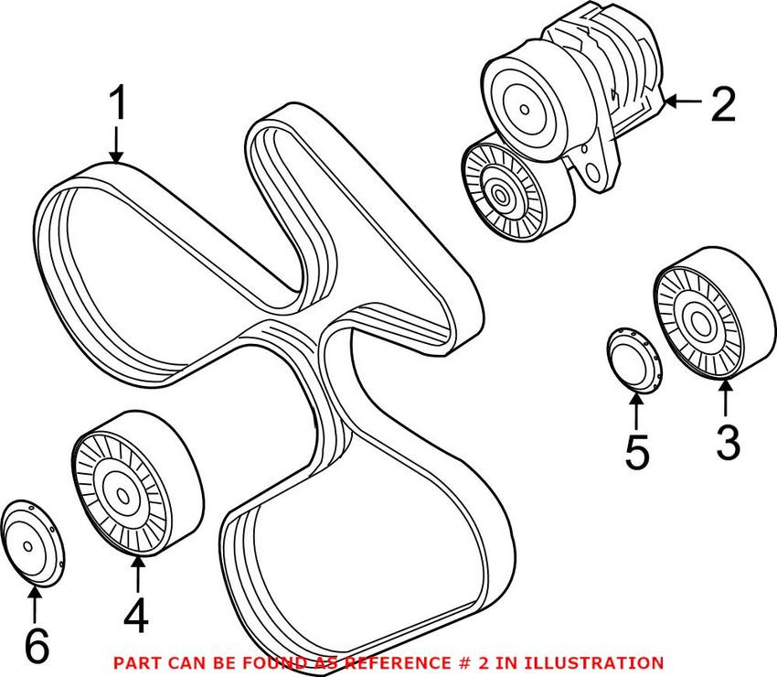 BMW Serpentine Belt Tensioner 11287563927