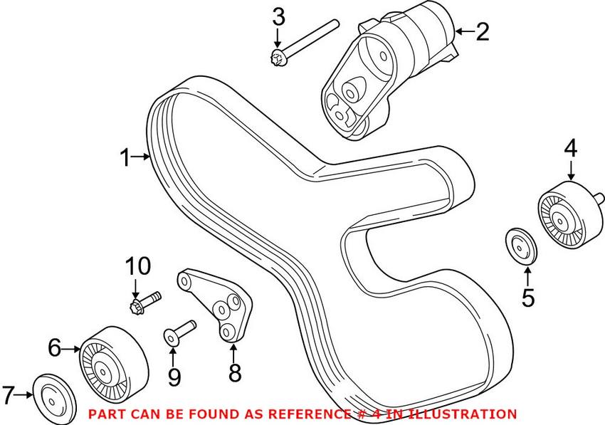 BMW Serpentine Belt Idler Pulley 11287589361