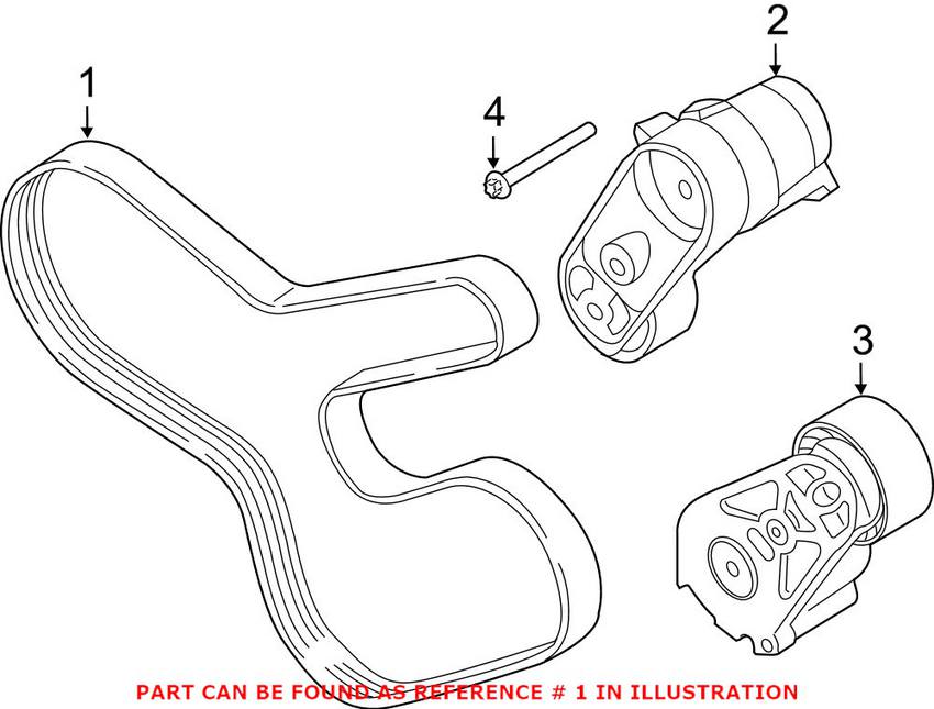 BMW Accessory Drive Belt (8PK 942) 11287604937