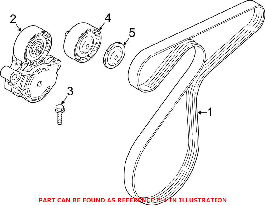 BMW Serpentine Belt Idler Pulley 11287649371