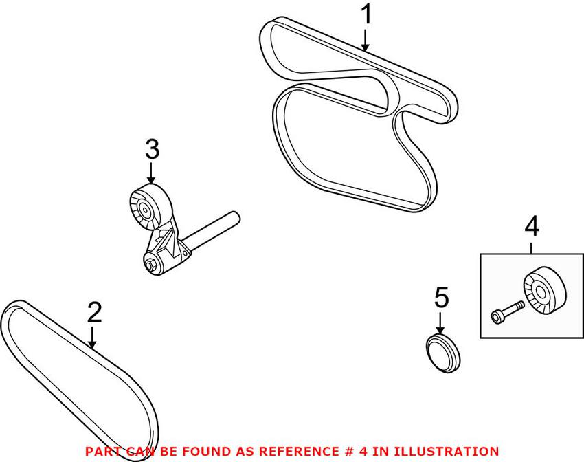 BMW Serpentine Belt Idler Pulley 11287799859